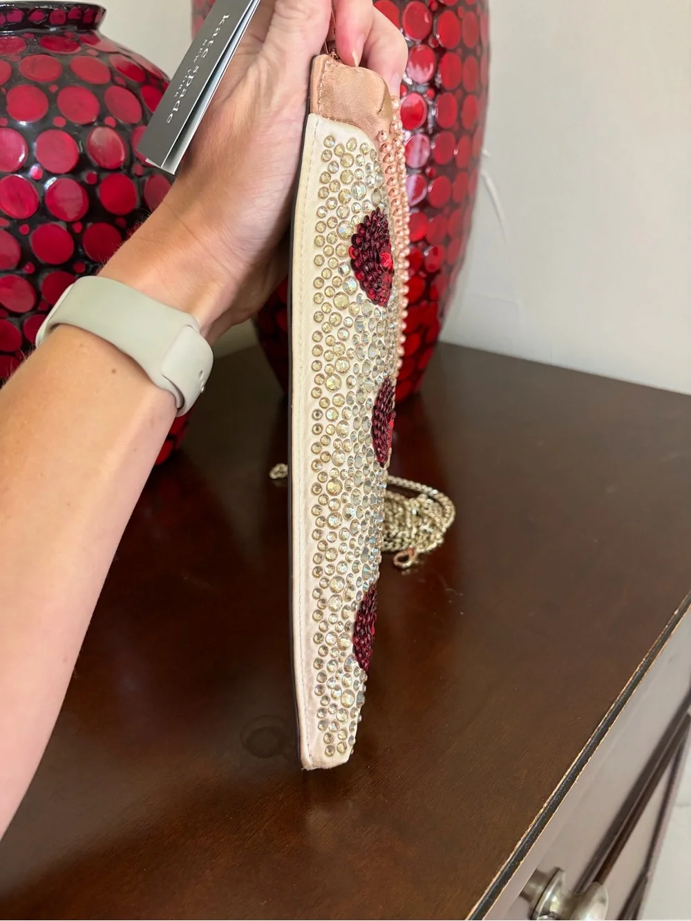 Kate Spade Slice 3D Pizza Crossbody Bag NWT Novelty Crystal Embellished